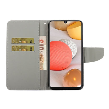 Coloured Drawing Pattern Leather Phone Case, For Samsung Galaxy A42 5G