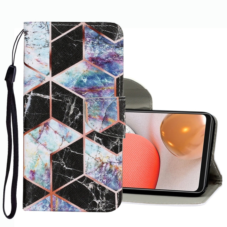 Coloured Drawing Pattern Leather Phone Case, For Samsung Galaxy A42 5G