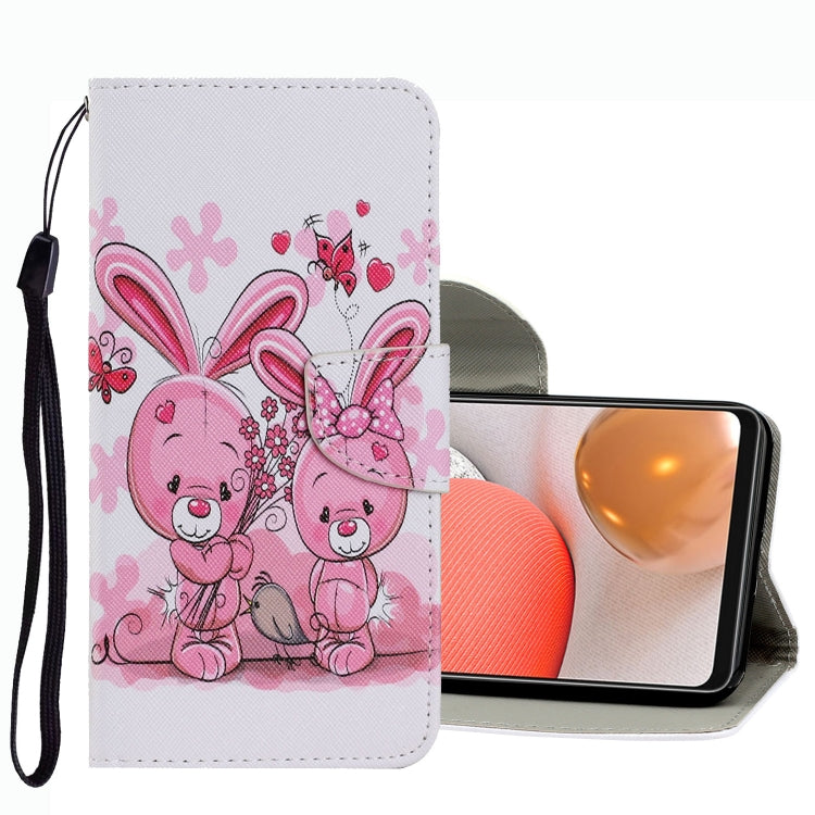 Coloured Drawing Pattern Leather Phone Case, For Samsung Galaxy A42 5G