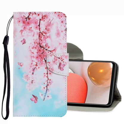Coloured Drawing Pattern Leather Phone Case, For Samsung Galaxy A42 5G