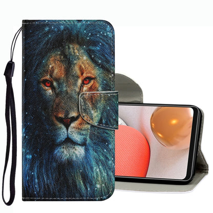 Coloured Drawing Pattern Leather Phone Case, For Samsung Galaxy A42 5G