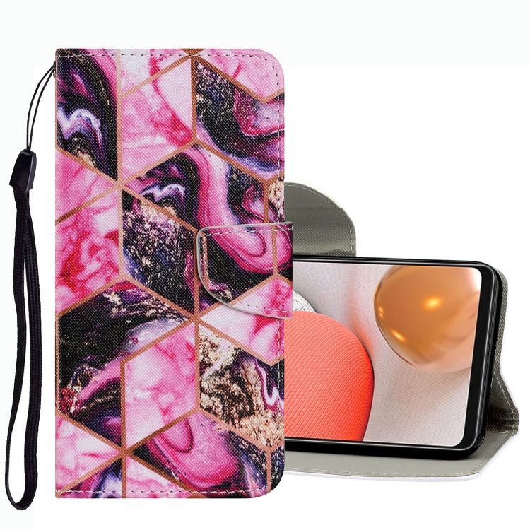 Coloured Drawing Pattern Leather Phone Case, For Samsung Galaxy A42 5G