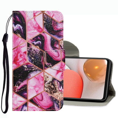 Coloured Drawing Pattern Leather Phone Case, For Samsung Galaxy A42 5G