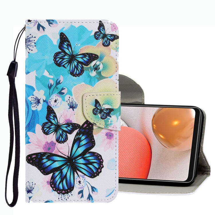 Coloured Drawing Pattern Leather Phone Case, For Samsung Galaxy A42 5G