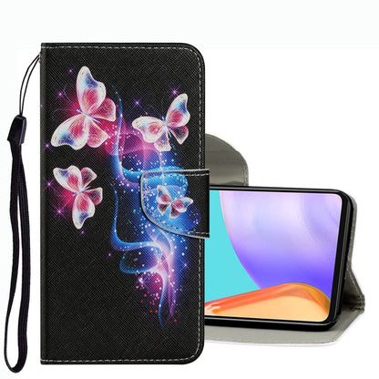 Coloured Drawing Pattern Leather Phone Case, For Samsung Galaxy A53