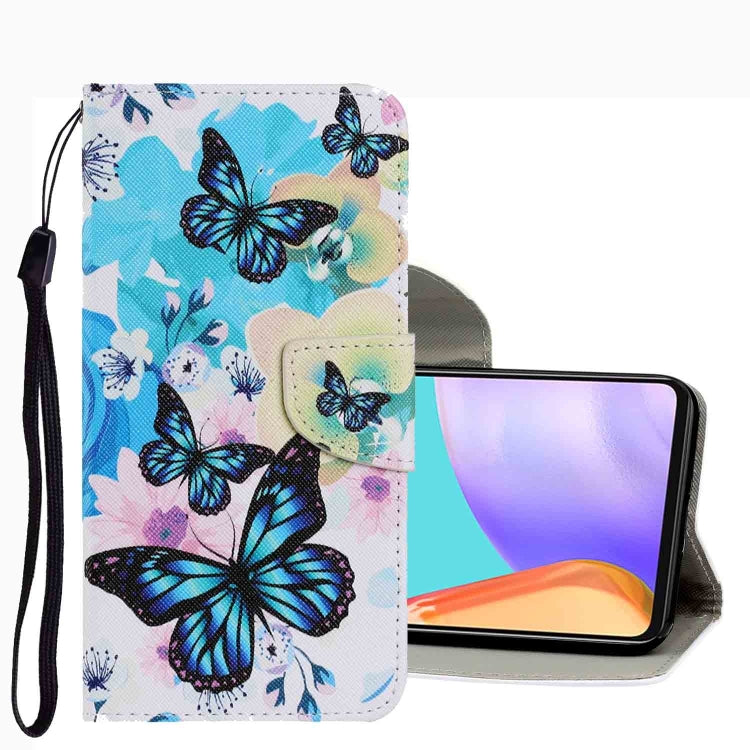 Coloured Drawing Pattern Leather Phone Case, For Samsung Galaxy A53