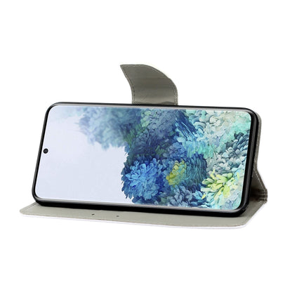 Coloured Drawing Pattern Leather Phone Case, For Samsung Galaxy S22+ 5G