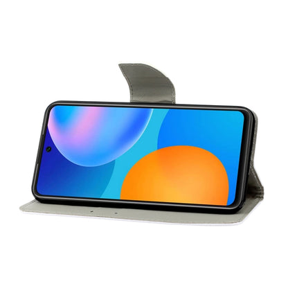 Coloured Drawing Pattern Leather Phone Case, For Huawei P Smart 2021