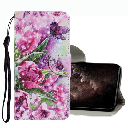 Coloured Drawing Pattern Leather Phone Case, For vivo Y21