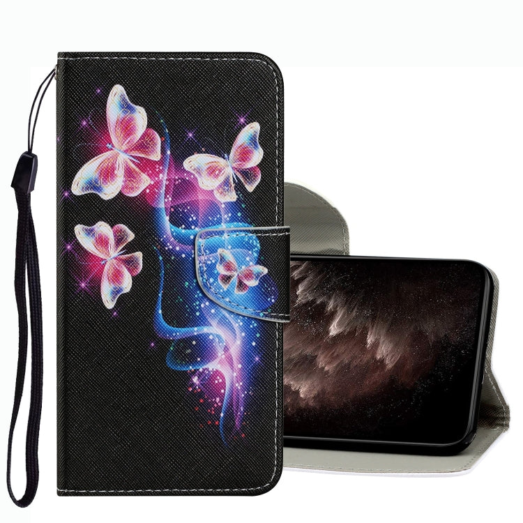 Coloured Drawing Pattern Leather Phone Case, For vivo Y21
