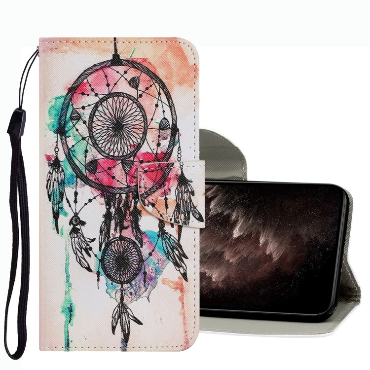 Coloured Drawing Pattern Leather Phone Case, For vivo Y21