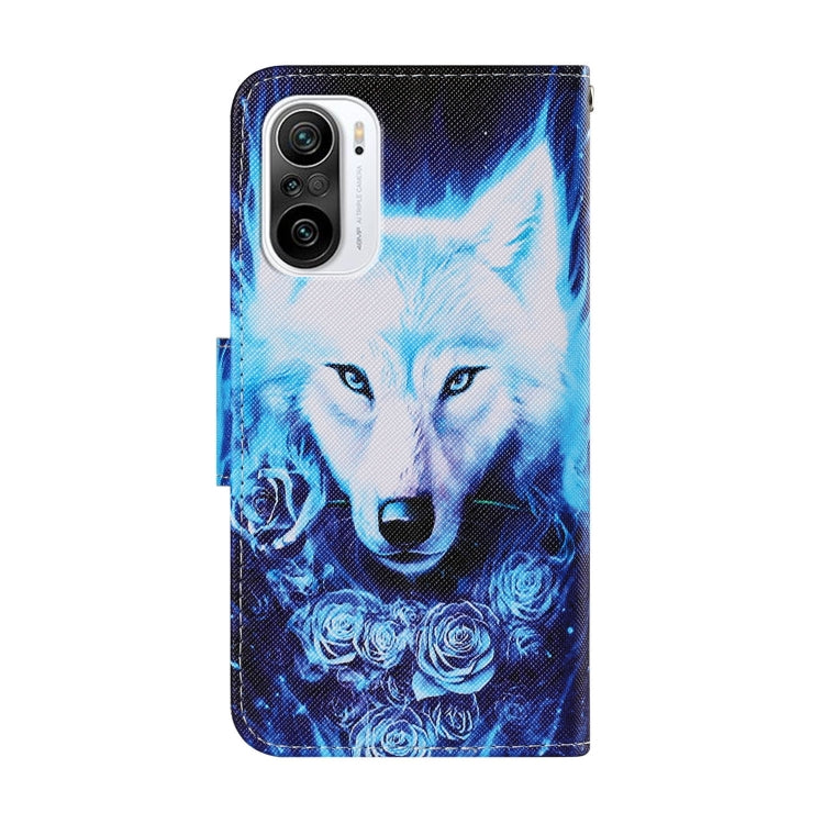Coloured Drawing Pattern Leather Phone Case, For Xiaomi Redmi K40