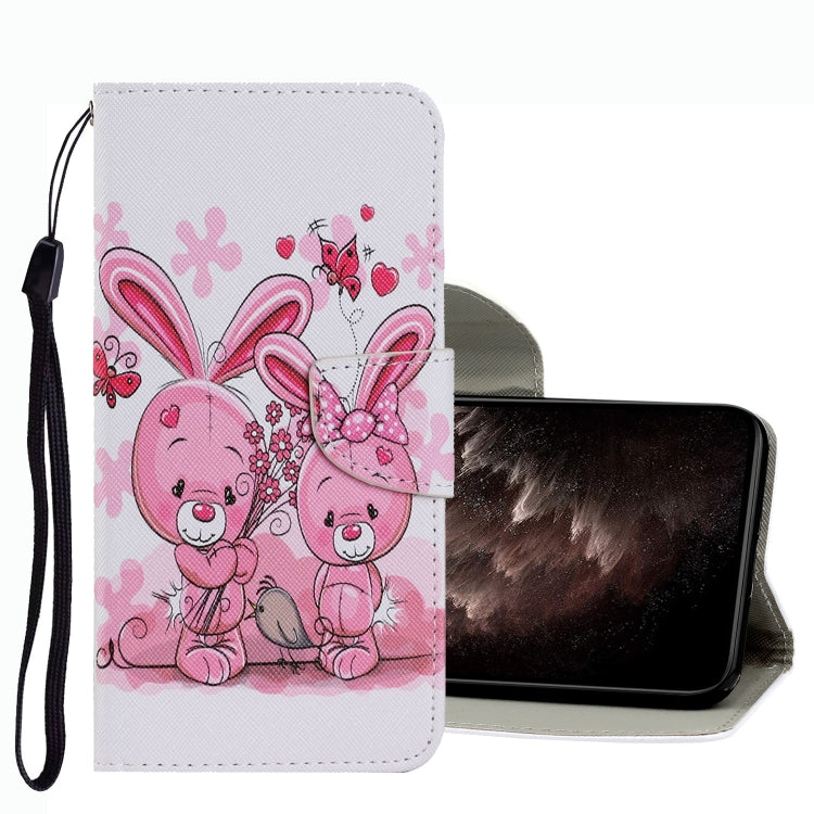 Coloured Drawing Pattern Leather Phone Case, For Xiaomi Redmi Note 10 Pro 5G