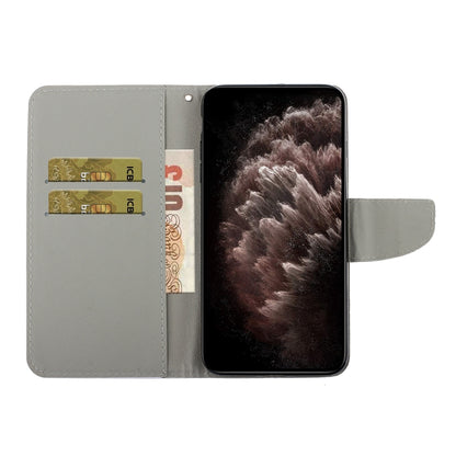 Coloured Drawing Pattern Leather Phone Case, For Xiaomi Redmi Note 10 5G