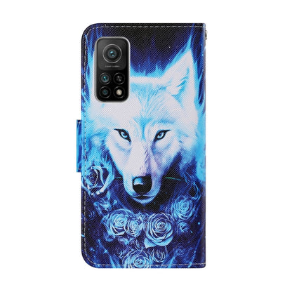 Coloured Drawing Pattern Leather Phone Case, For Xiaomi Mi 10T / 10T Pro