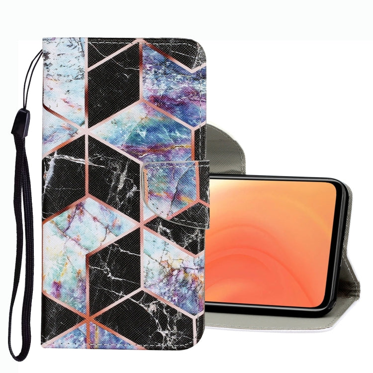 Coloured Drawing Pattern Leather Phone Case, For Xiaomi Mi 10T / 10T Pro