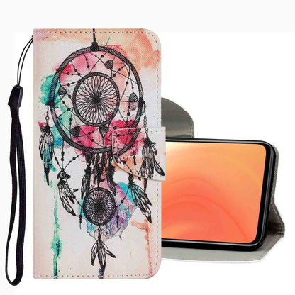 Coloured Drawing Pattern Leather Phone Case, For Xiaomi Mi 10T / 10T Pro