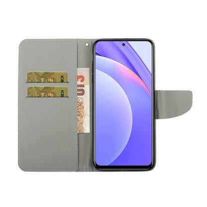 Coloured Drawing Pattern Leather Phone Case, For Xiaomi Mi 10T Lite