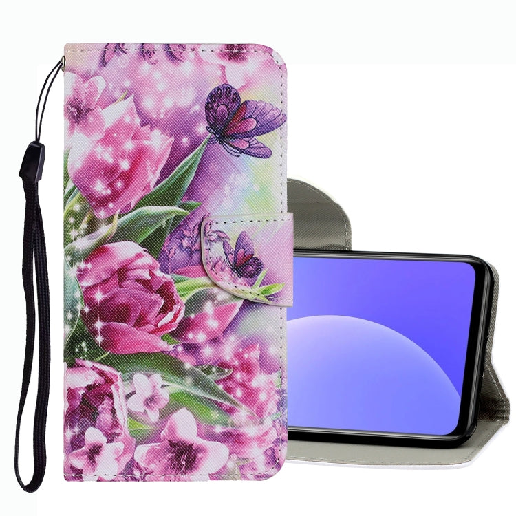 Coloured Drawing Pattern Leather Phone Case, For Xiaomi Mi 10T Lite