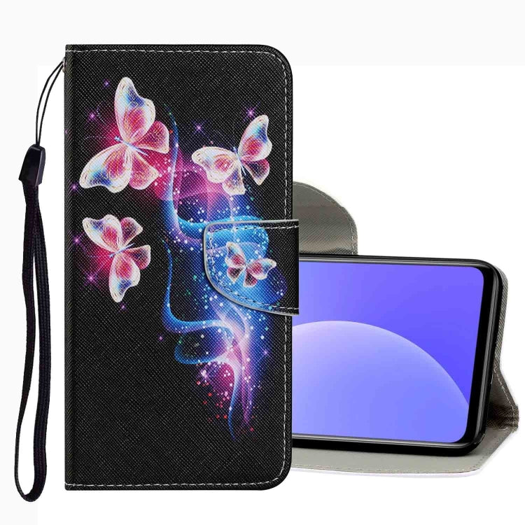 Coloured Drawing Pattern Leather Phone Case, For Xiaomi Mi 10T Lite