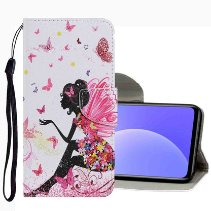Coloured Drawing Pattern Leather Phone Case, For Xiaomi Mi 10T Lite