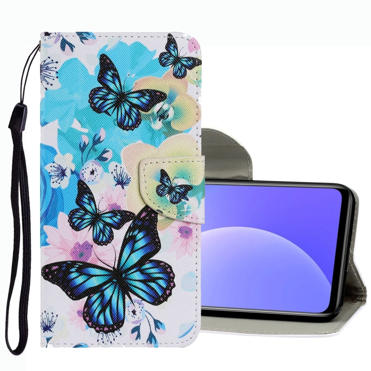 Coloured Drawing Pattern Leather Phone Case, For Xiaomi Mi 10T Lite