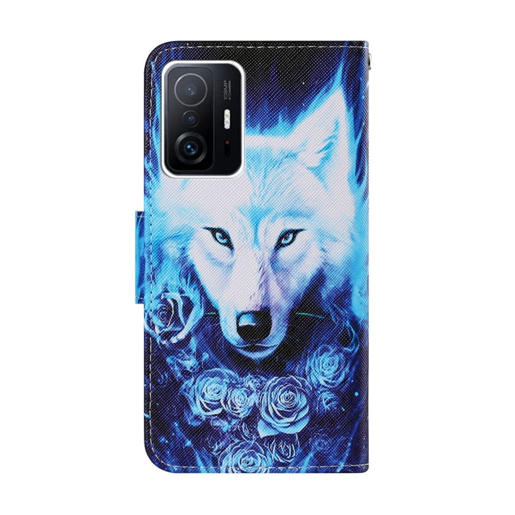 Coloured Drawing Pattern Leather Phone Case, For Xiaomi Mi 11T