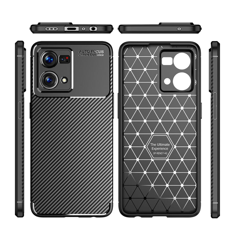 Carbon Fiber Texture Shockproof TPU Phone Case, For OPPO A57 2022, For OPPO Reno7 4G Global, For Xiaomi Black Shark 5 / 5 Pro