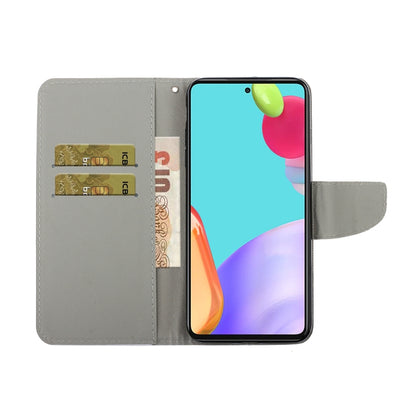 3D Colored Drawing Leather Phone Case, For Samsung Galaxy A33 5G