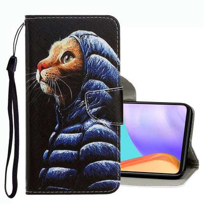 3D Colored Drawing Leather Phone Case, For Samsung Galaxy A53