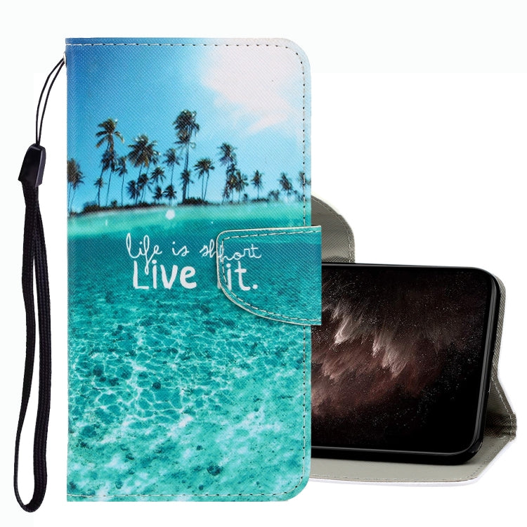 3D Colored Drawing Leather Phone Case, For OPPO A16