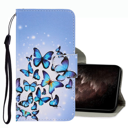 3D Colored Drawing Leather Phone Case, For vivo Y21