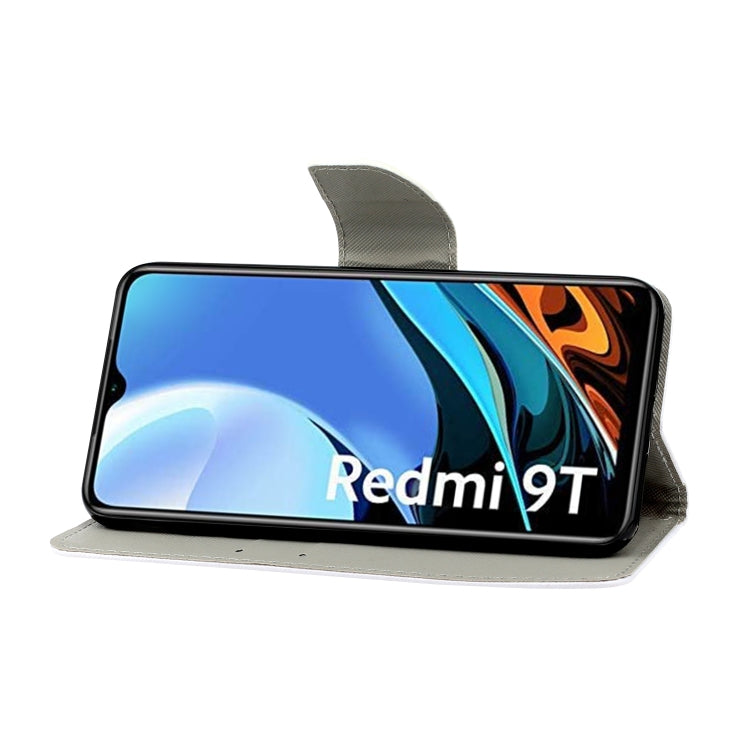 3D Colored Drawing Leather Phone Case, For Xiaomi Redmi 9T