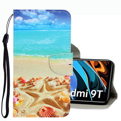 3D Colored Drawing Leather Phone Case, For Xiaomi Redmi 9T