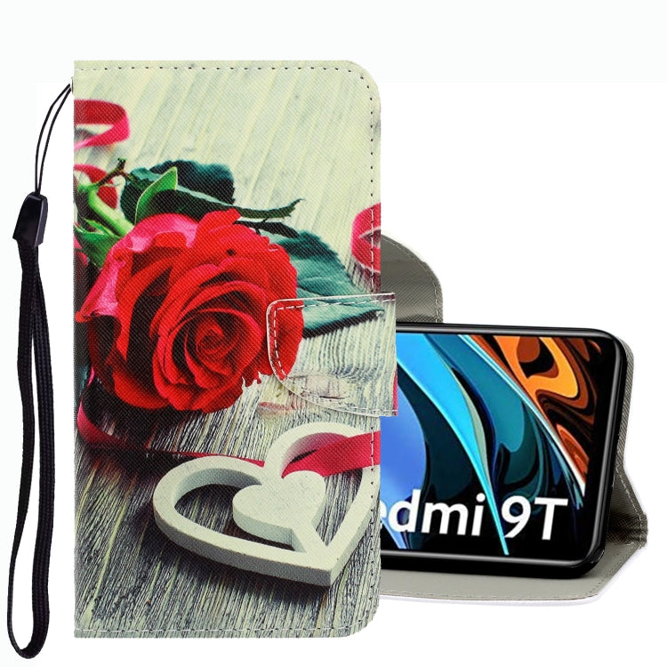 3D Colored Drawing Leather Phone Case, For Xiaomi Redmi 9T