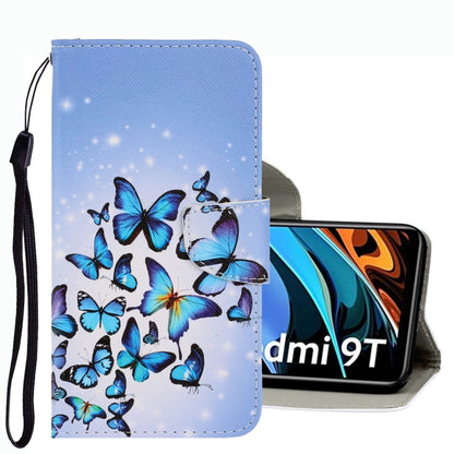 3D Colored Drawing Leather Phone Case, For Xiaomi Redmi 9T