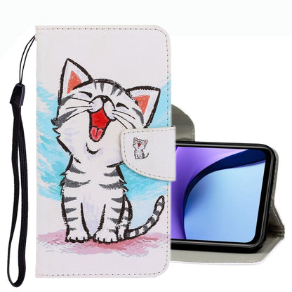 3D Colored Drawing Leather Phone Case, For Xiaomi Redmi Note 9T