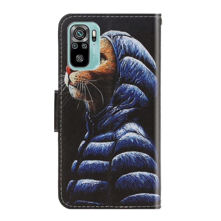 3D Colored Drawing Leather Phone Case, For Xiaomi Redmi Note 10 4G