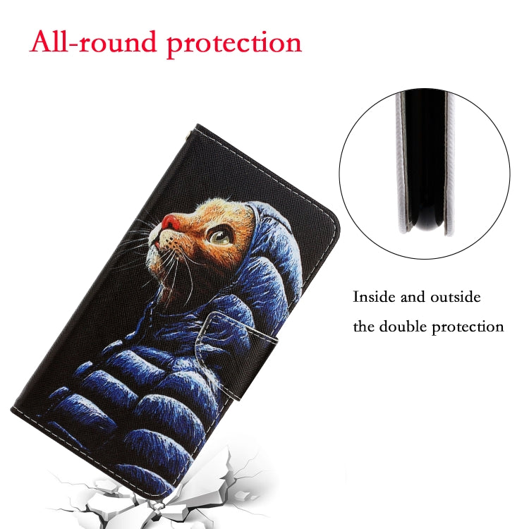 3D Colored Drawing Leather Phone Case, For Xiaomi Redmi Note 10 4G
