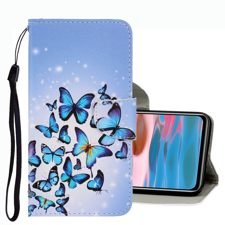 3D Colored Drawing Leather Phone Case, For Xiaomi Redmi Note 10 4G