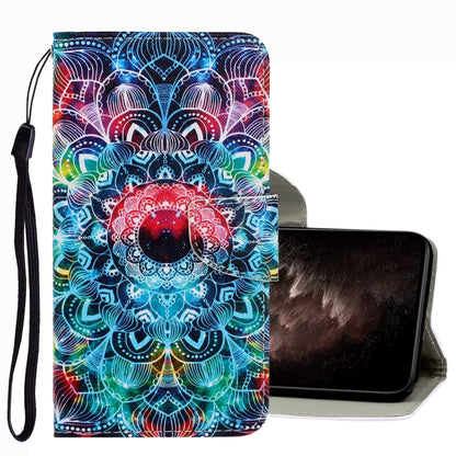 3D Colored Drawing Leather Phone Case, For Xiaomi Redmi Note 10 5G