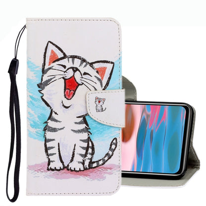 3D Colored Drawing Leather Phone Case, For Xiaomi Redmi Note 10 Pro