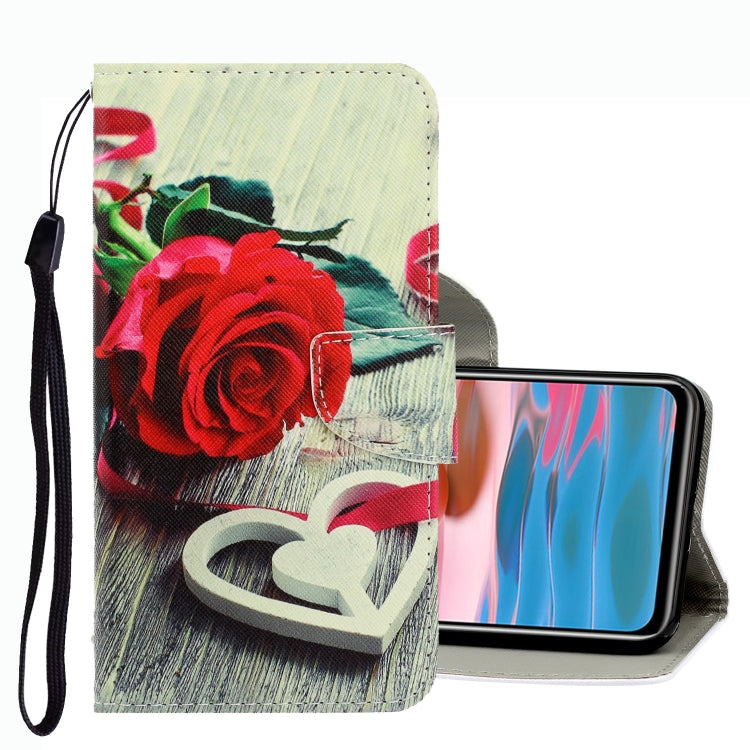 3D Colored Drawing Leather Phone Case, For Xiaomi Redmi Note 10 Pro