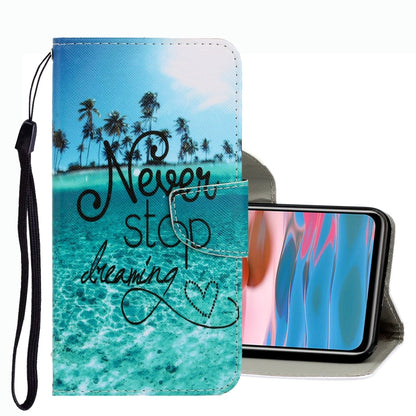3D Colored Drawing Leather Phone Case, For Xiaomi Redmi Note 10 Pro