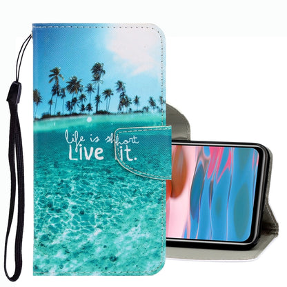 3D Colored Drawing Leather Phone Case, For Xiaomi Redmi Note 10 Pro