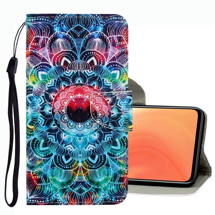 3D Colored Drawing Leather Phone Case, For Xiaomi Mi 10T / 10T Pro