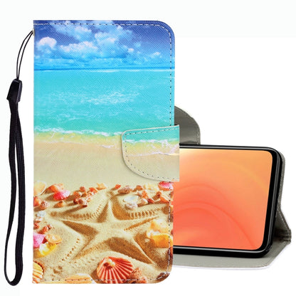 3D Colored Drawing Leather Phone Case, For Xiaomi Mi 10T / 10T Pro