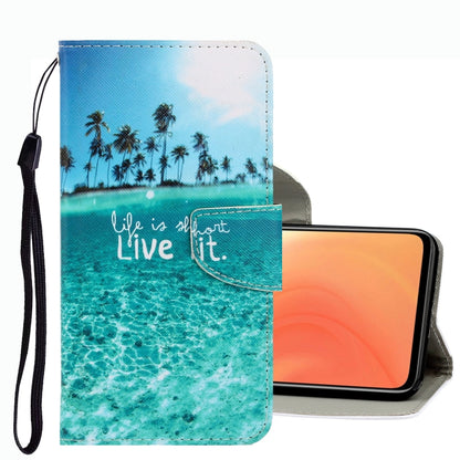 3D Colored Drawing Leather Phone Case, For Xiaomi Mi 10T / 10T Pro