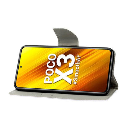 3D Colored Drawing Leather Phone Case, For Xiaomi Poco X3 NFC