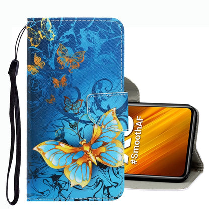3D Colored Drawing Leather Phone Case, For Xiaomi Poco X3 NFC
